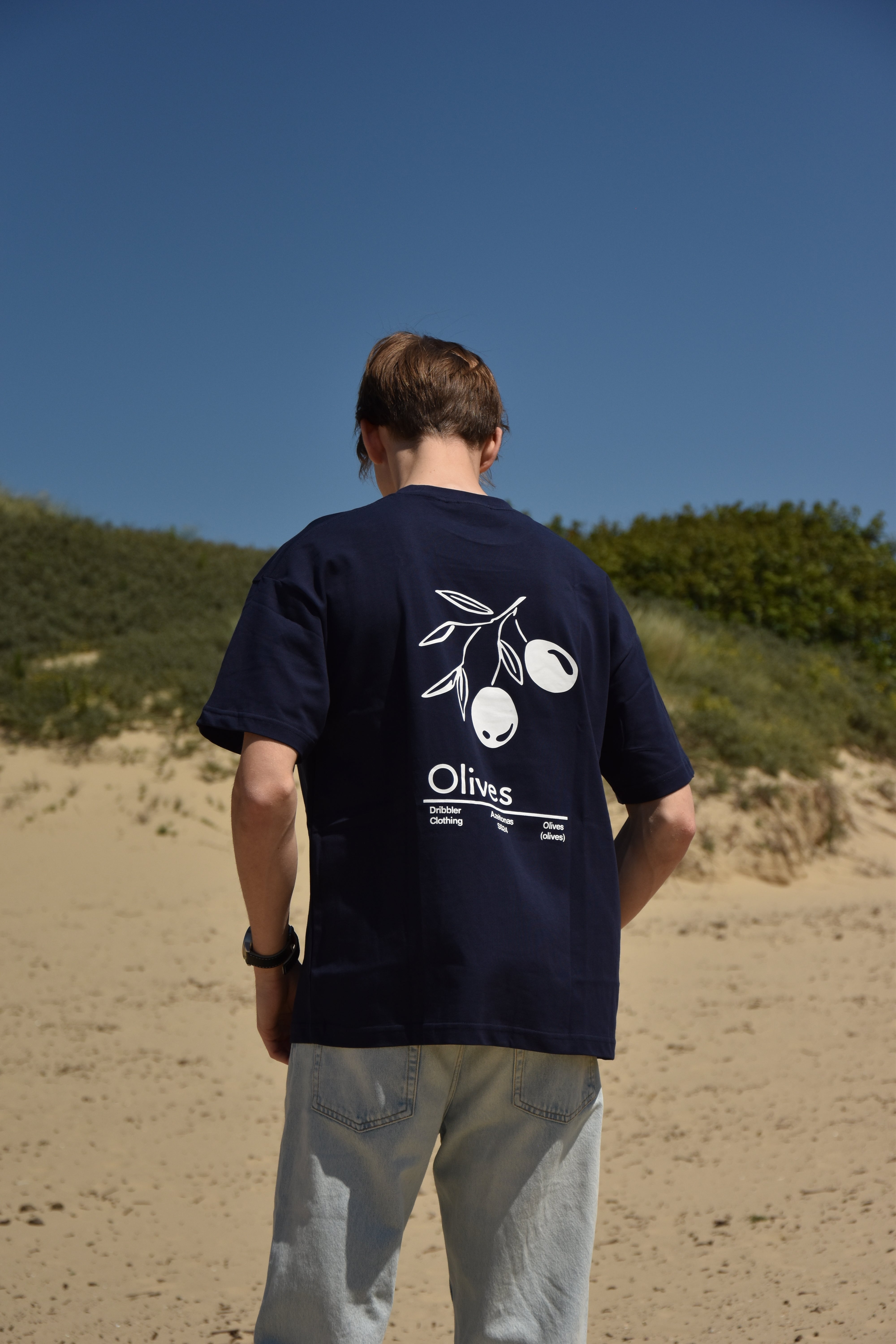OLIVES Tee Navy Blue