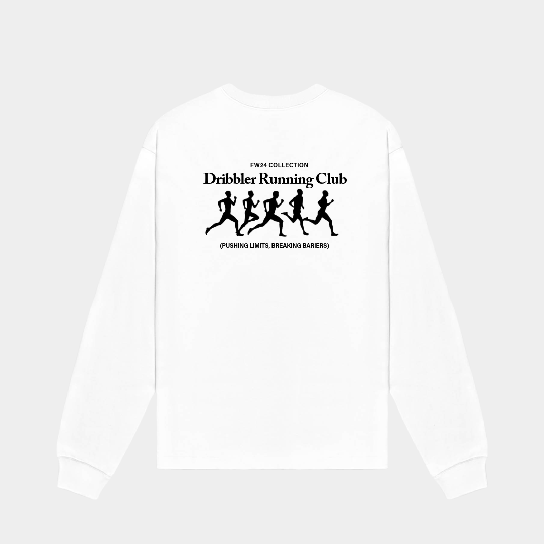 RUNNING CLUB Longsleeve White