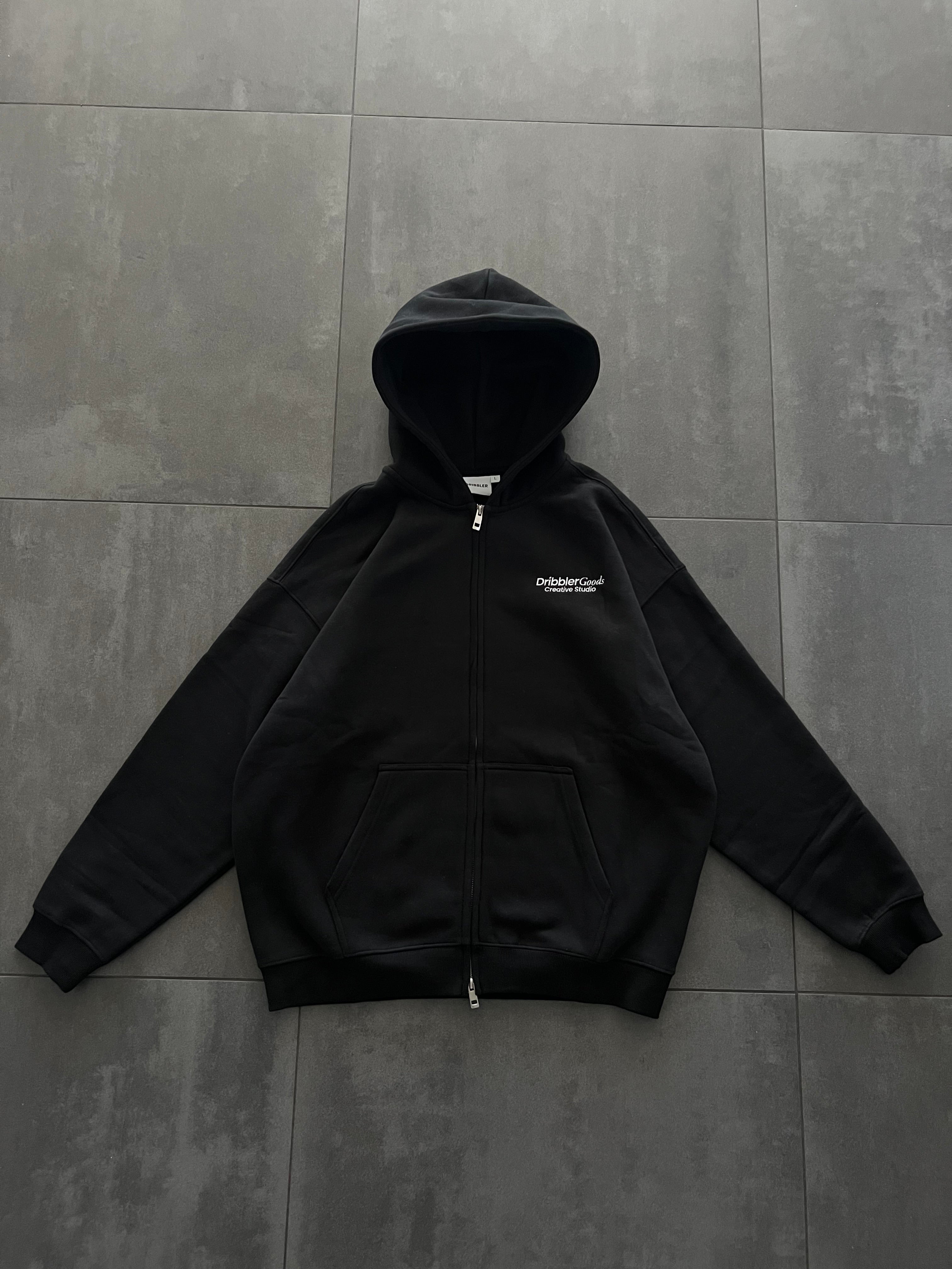 STUDIO Zip Hoodie Black