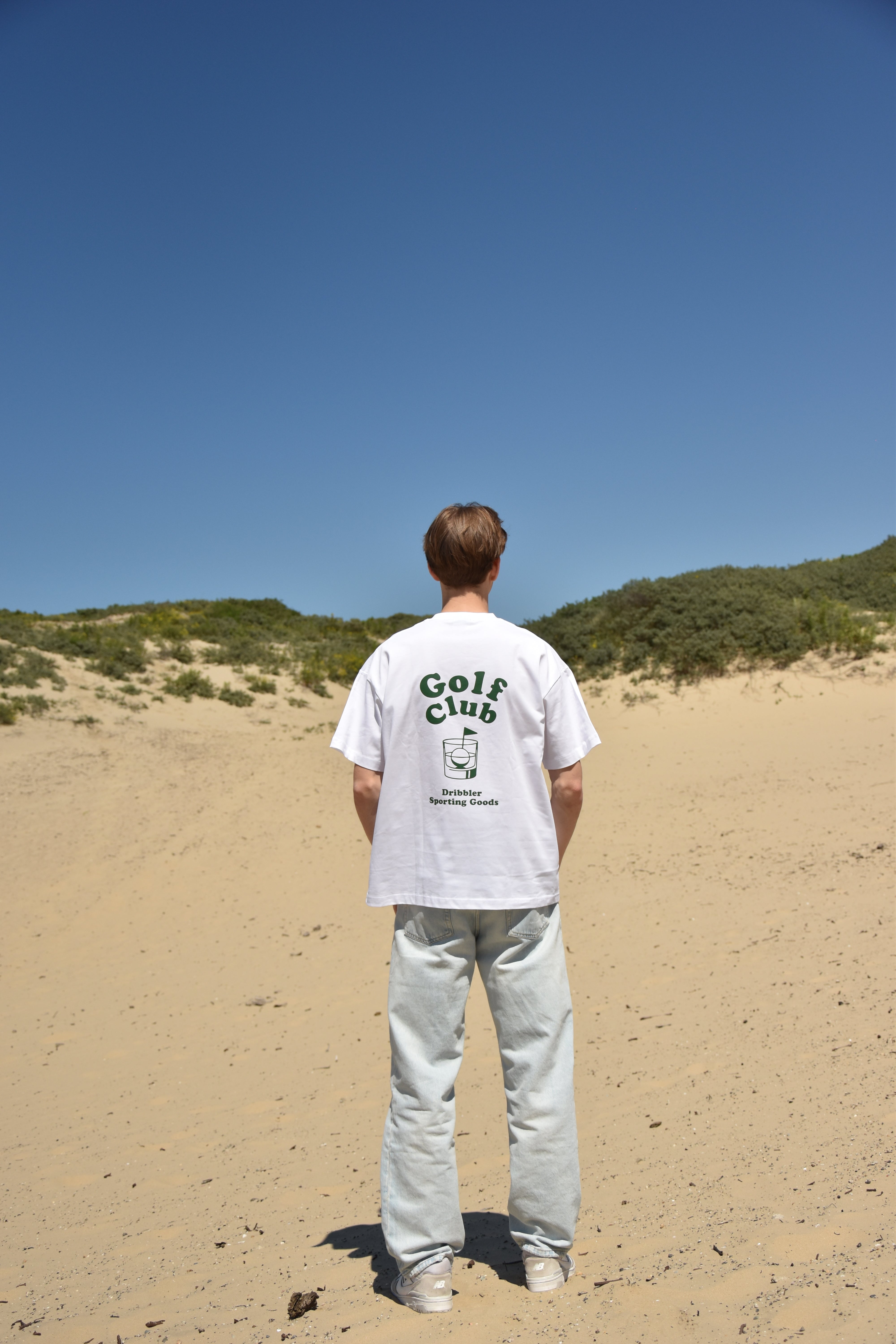 BOGEY Tee White/Dark Green