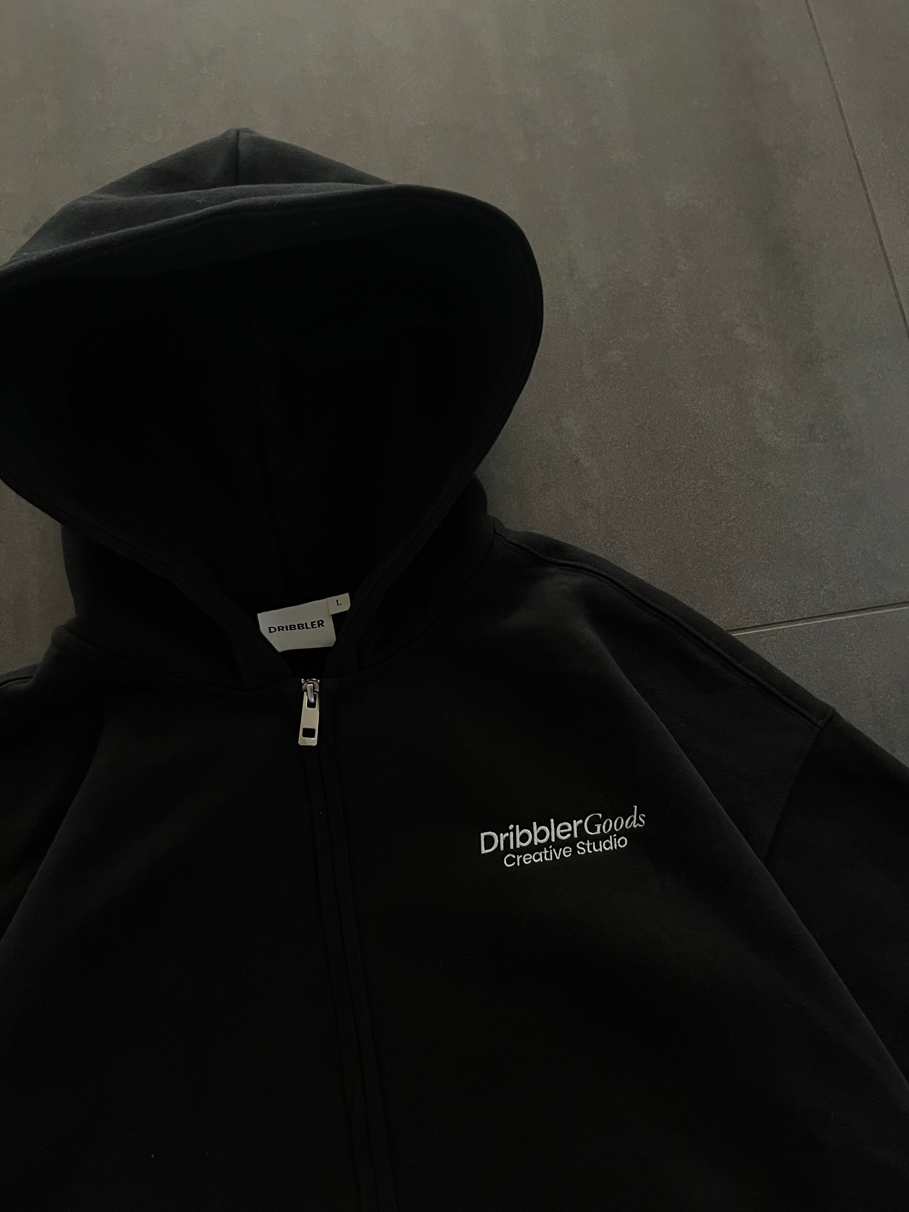 STUDIO Zip Hoodie Black