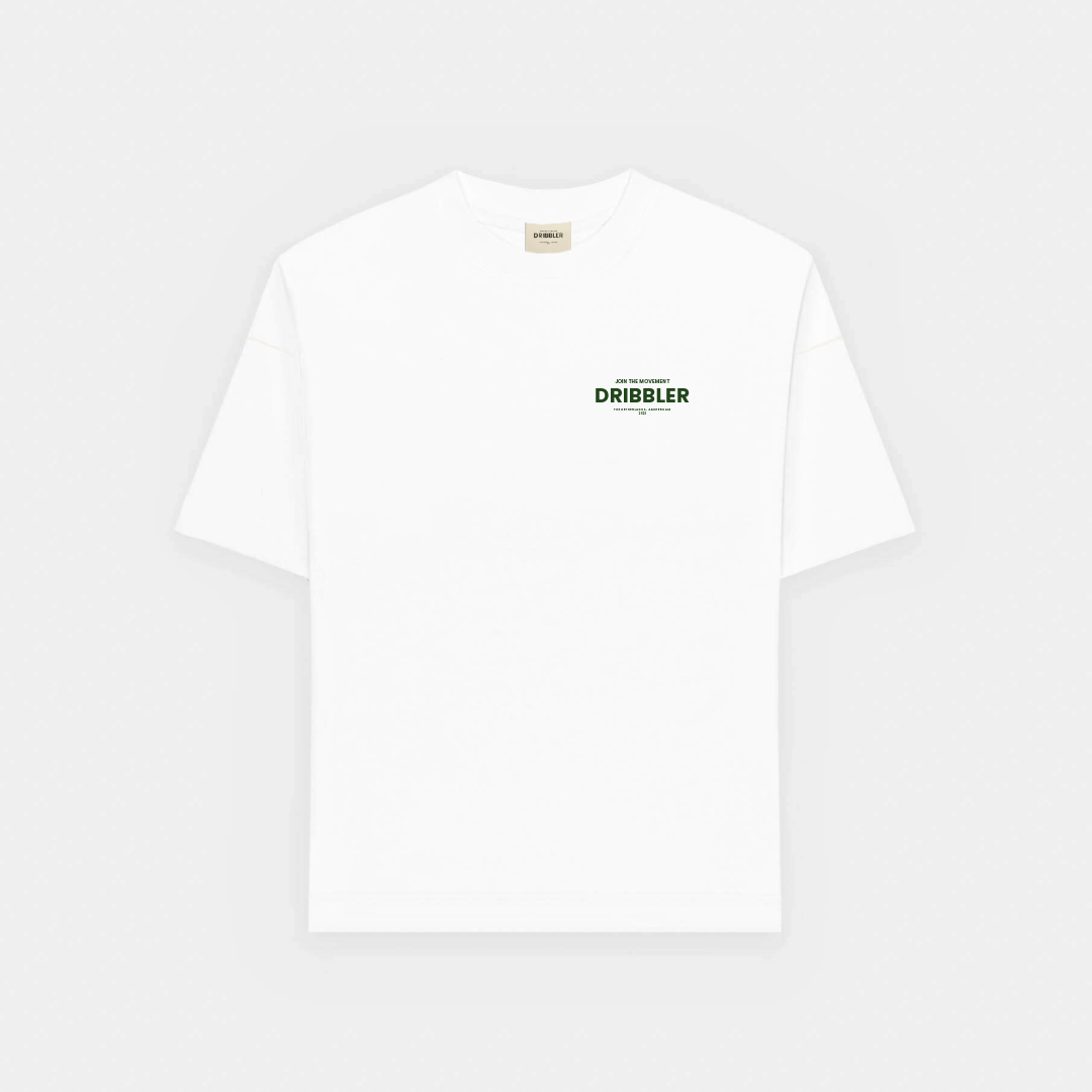 JOIN THE MOVEMENT Tee White/Dark Green