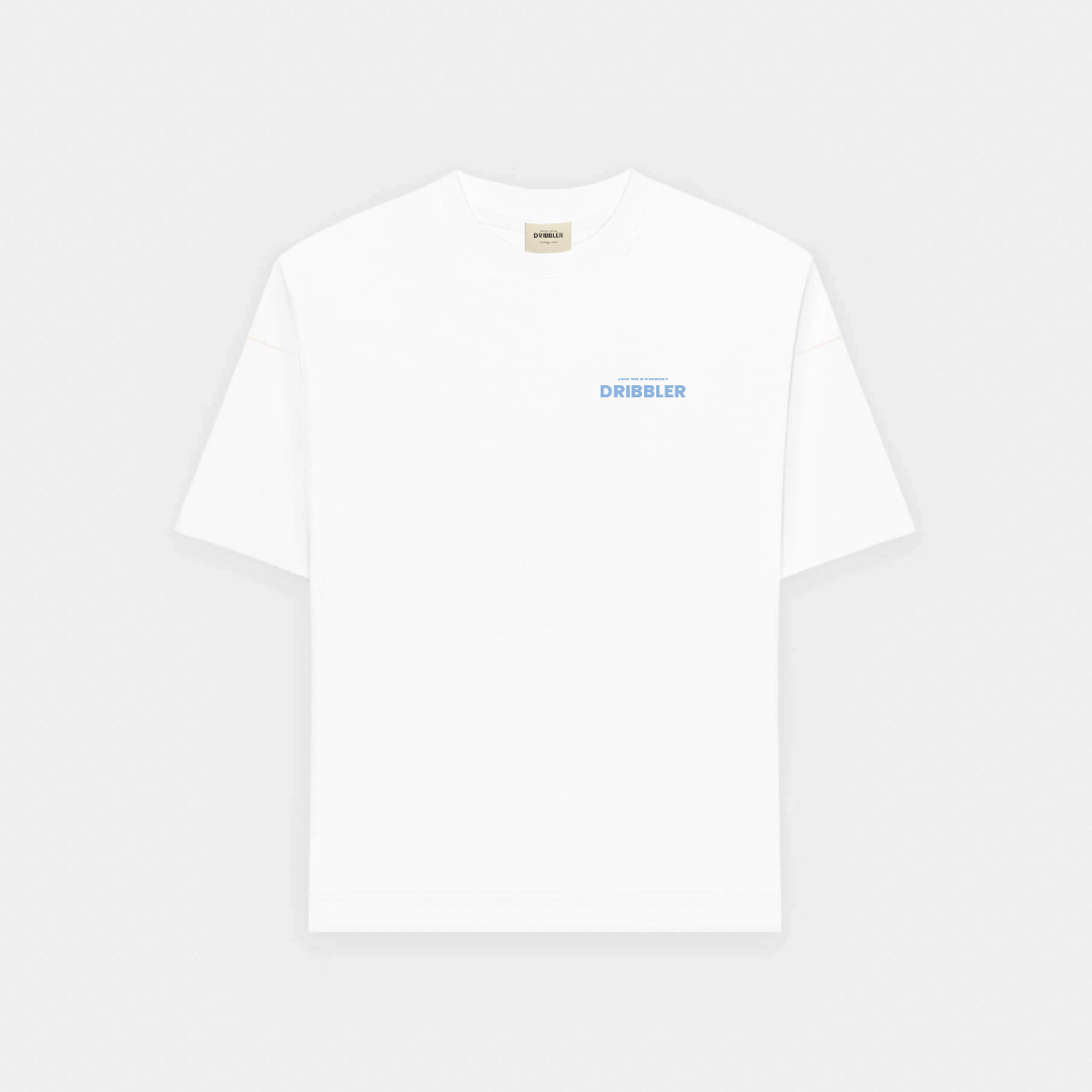 CEREZA Tee White/Baby Blue