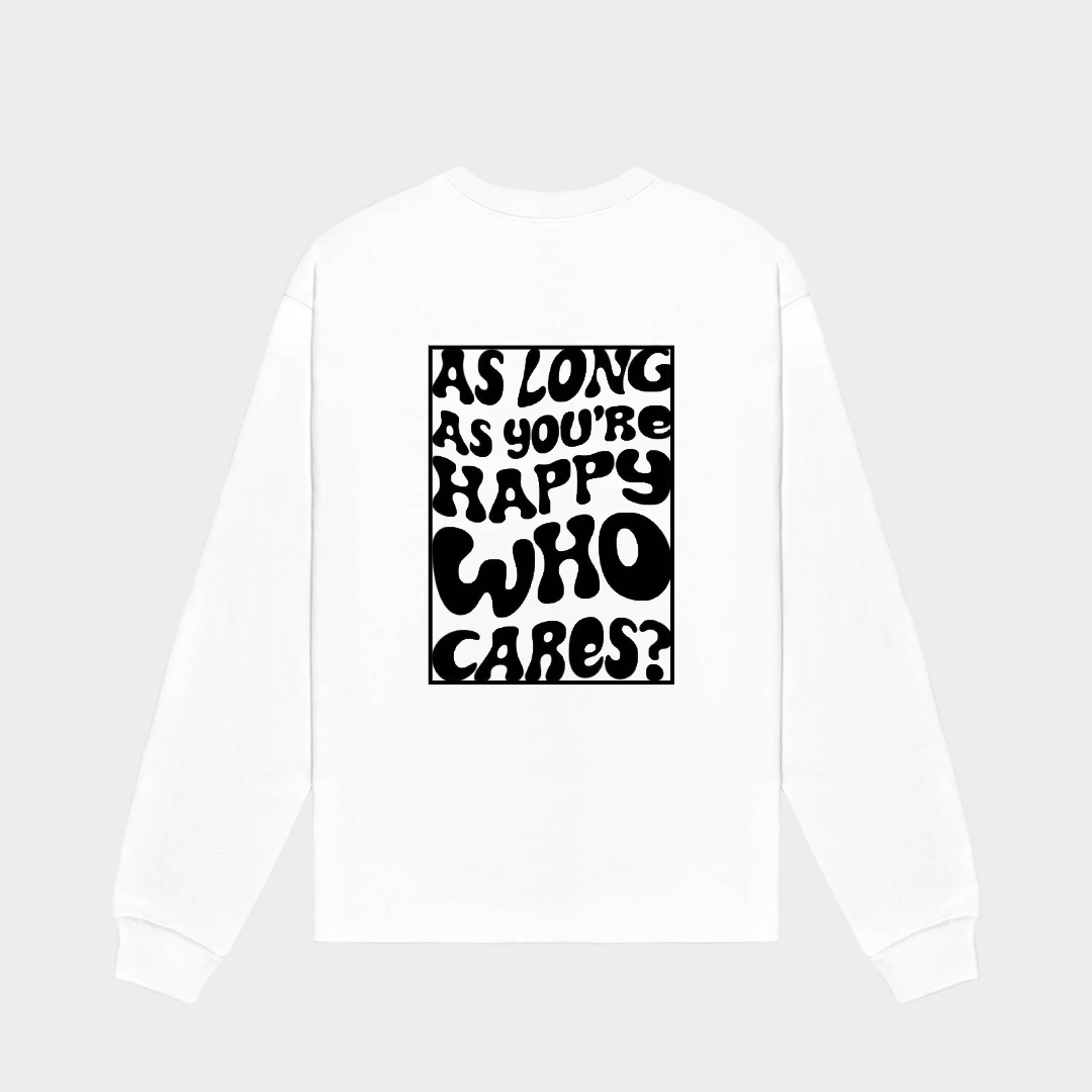 HAPPY Longsleeve White